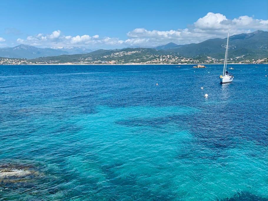 F2 Avec Jacuzzi, Petanque, A 3 Min Mer, Dans Grande Propriete Porticcio  Exterior photo