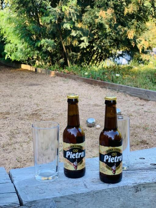 F2 Avec Jacuzzi, Petanque, A 3 Min Mer, Dans Grande Propriete Porticcio  Exterior photo
