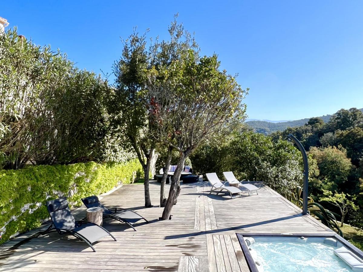 F2 Avec Jacuzzi, Petanque, A 3 Min Mer, Dans Grande Propriete Porticcio  Exterior photo